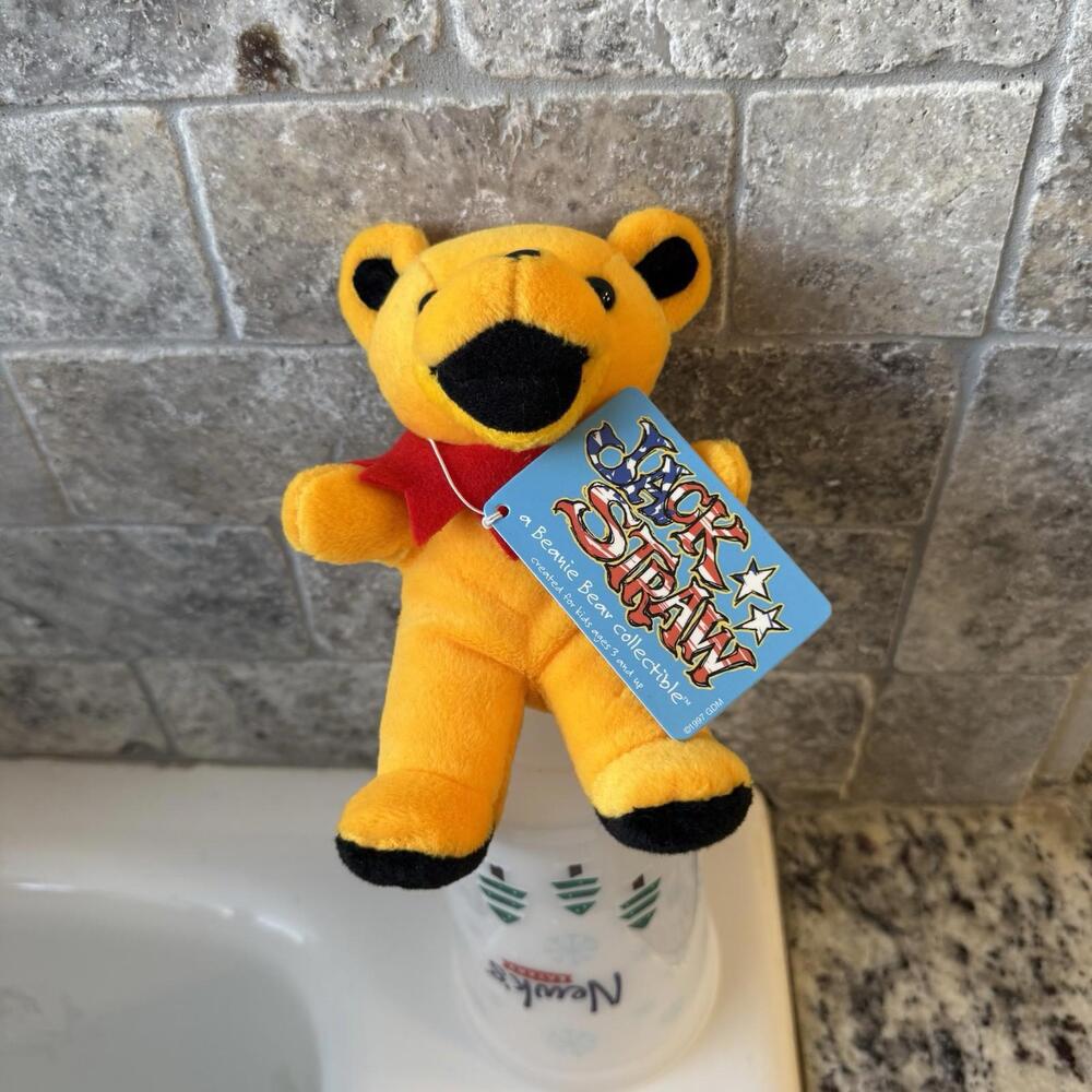 Vintage 90s RARE Grateful‎ Dead Bear Plush - JACK STRAW - 1st Gen 1997 - NWT